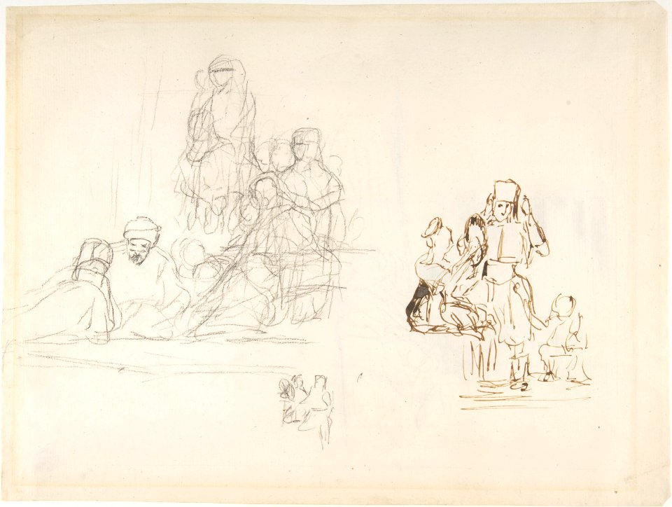 Studies of Two Groups of Turkish Figures MET DP805245