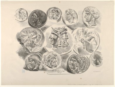 Studies of Twelve Greek and Roman Coins MET DP852128