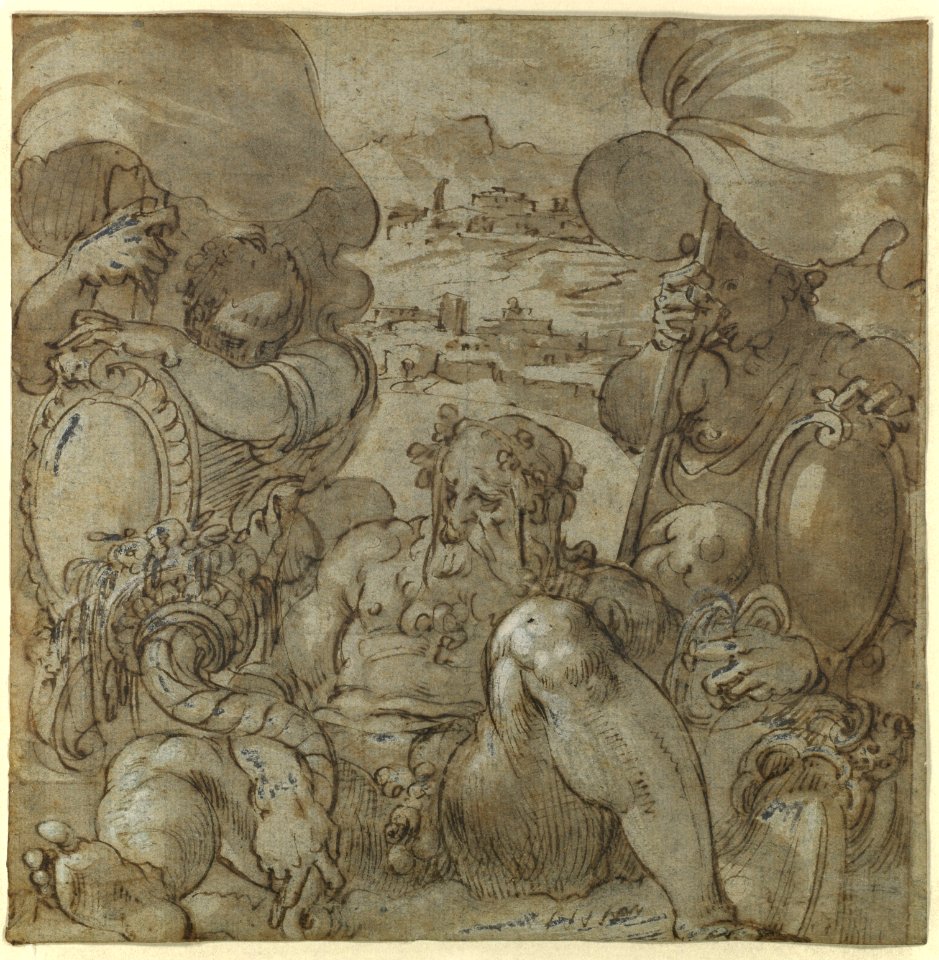 Study for the Allegory of San Gimignano and Colle Val d'Elsa MET DP123333