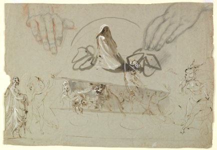 Studies of Fairies with a Pair of Hands (possibly representing the Opening of Pandora's Box) MET DP821091