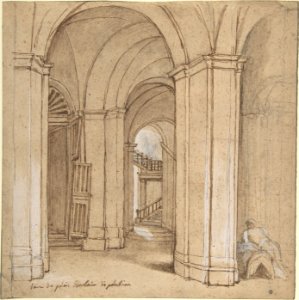 Staircase in the Palazzo Barberini, Palestrina MET DP807798