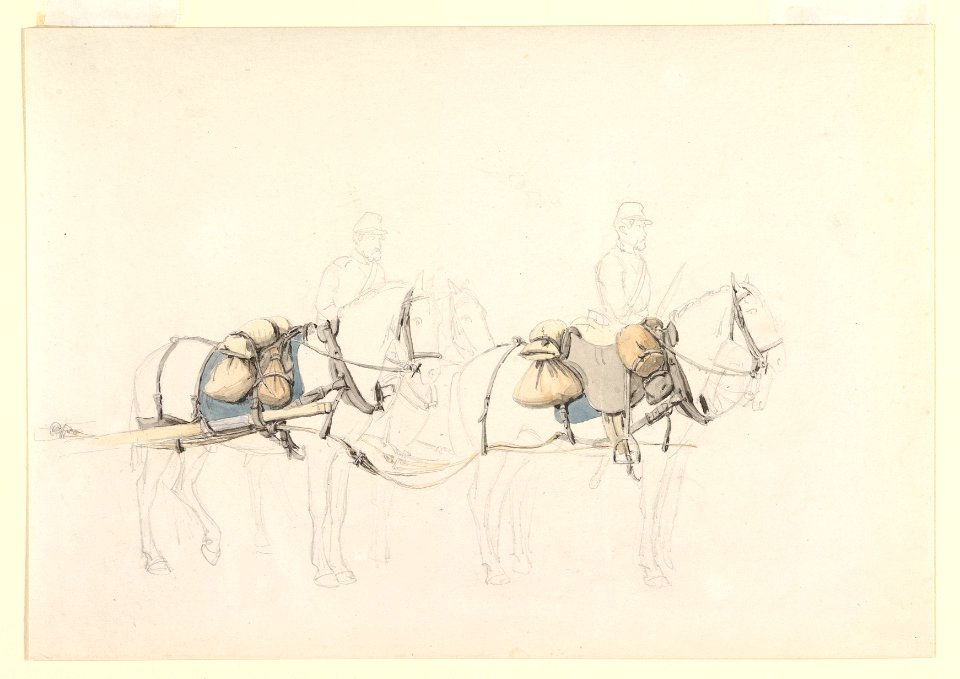 Studies of Four Horses with Two Horsemen MET DP819924