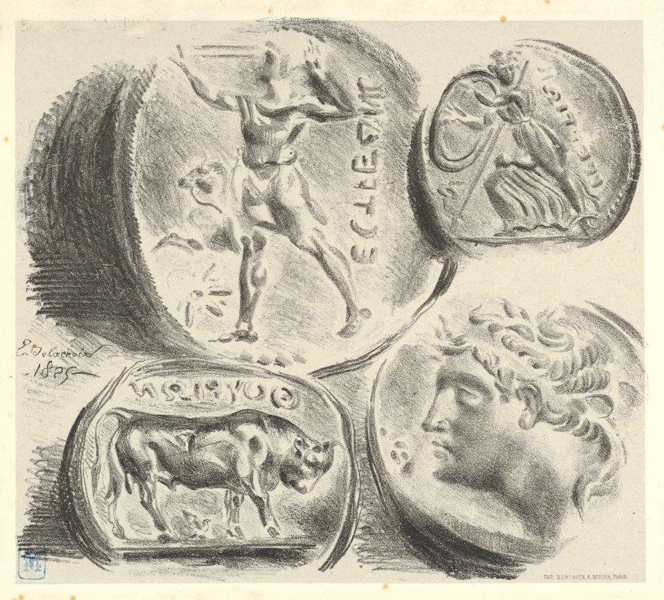 Studies of Four Greek Coins MET DP852095