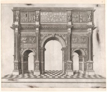 Speculum Romanae Magnificentiae- Arch of Constantine MET DP870274