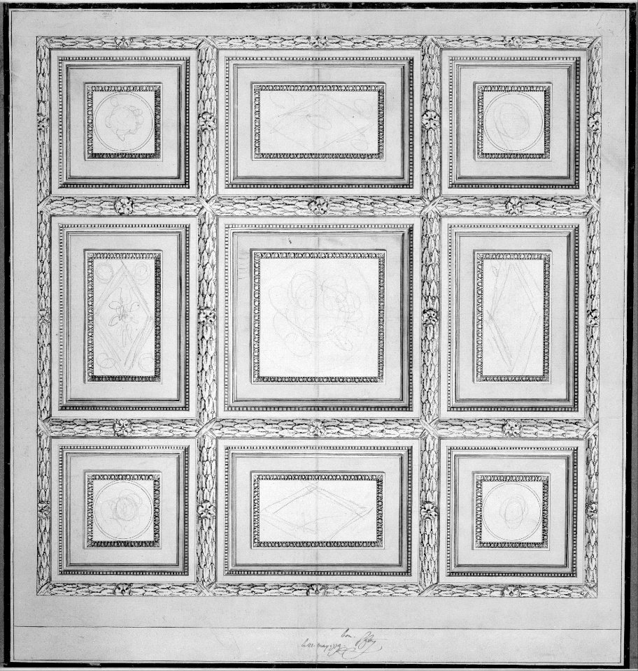 Study for the Ceiling of a Salon in the Hotel de Mazarin MET MM59691