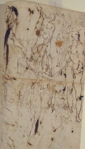 Studies of Nudes and Human Heads (recto and on the verso). MET 54.573.10 VERSO