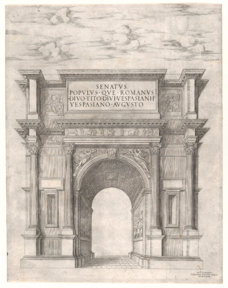 Speculum Romanae Magnificentiae- Arch of Titus MET DP870483