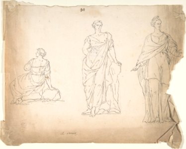 Studies of Female Statues MET DP808772