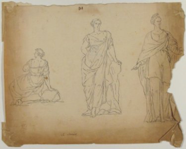 Studies of Female Statues MET 63.712.42