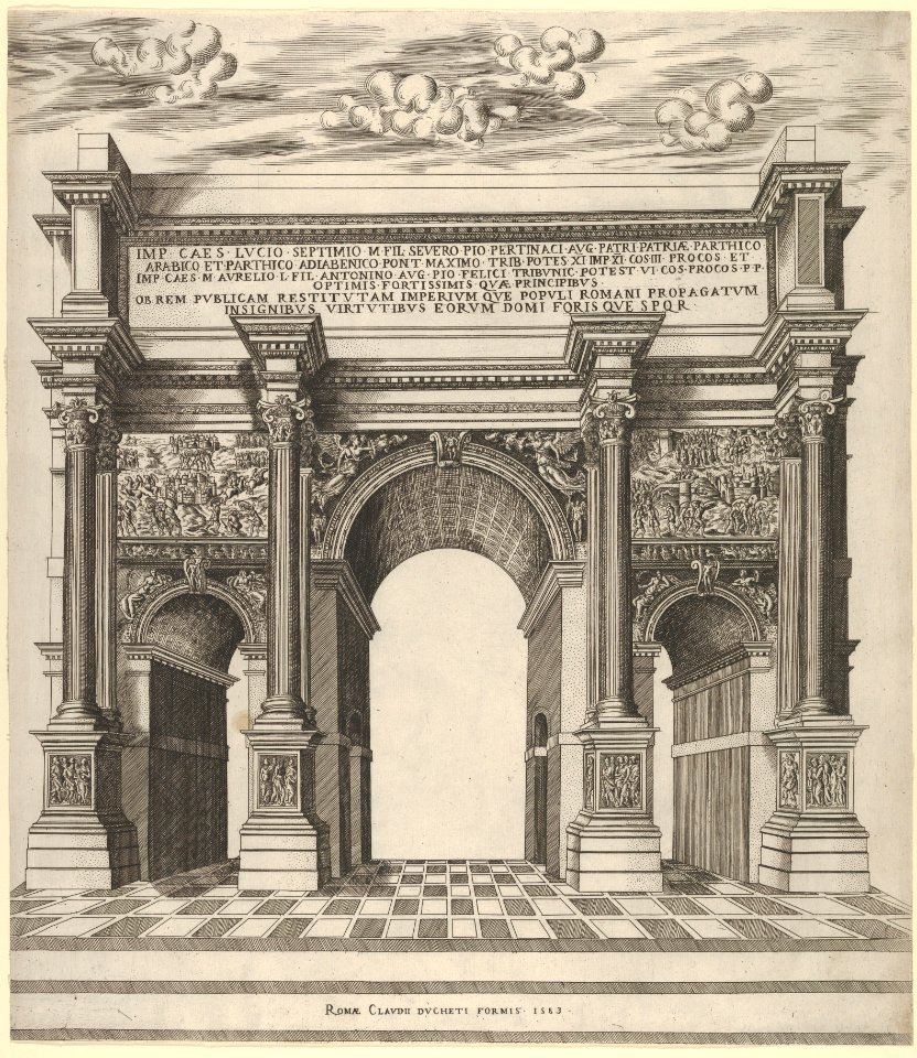 Speculum Romanae Magnificentiae- Arch of Septimius Severus MET DP836137