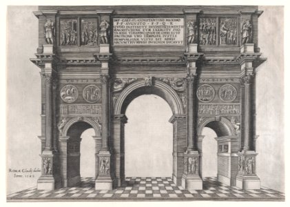 Speculum Romanae Magnificentiae- Arch of Constantine MET DP870253