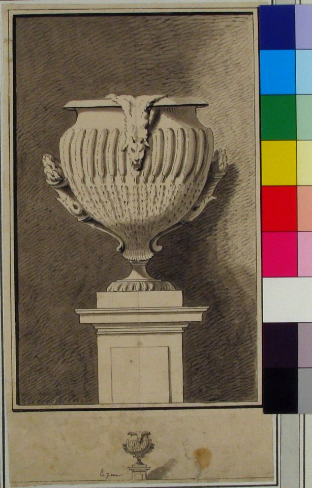 Study for Plate 7 of Bouchardon's "Second livre de vases" MET 48.148(36)
