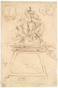 Study for the modeling stand of the Ugolino group MET DP109553
