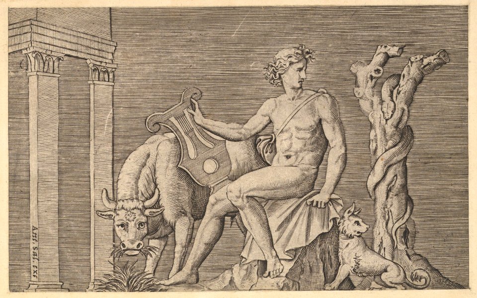 Speculum Romanae Magnificentiae- Apollo Tending the Flocks of Admetus MET DP820267