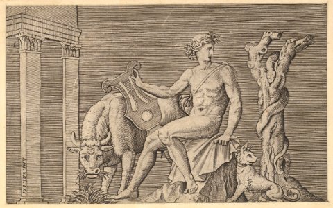 Speculum Romanae Magnificentiae- Apollo Tending the Flocks of Admetus MET DP820267