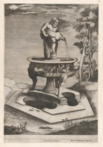 Speculum Romanae Magnificentiae- A Fountain and Basin MET DP870213