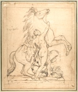 Study for one of the 'Chevaux de Marly' MET DP135655