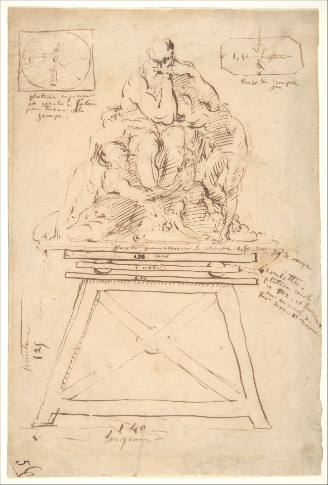 Study for the modeling stand of the Ugolino group MET DP809524