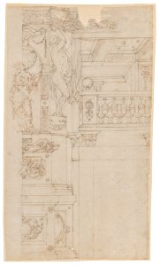 Studies for the trompe-l’oeil decorations of Palazzo Ducale (Palazzo Pitti), Florence MET DP870422
