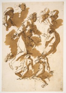 Studies of Kneeling Figures MET DP811504