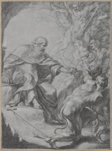 St. Anthony of Egypt Driving Away Devils MET DP213763
