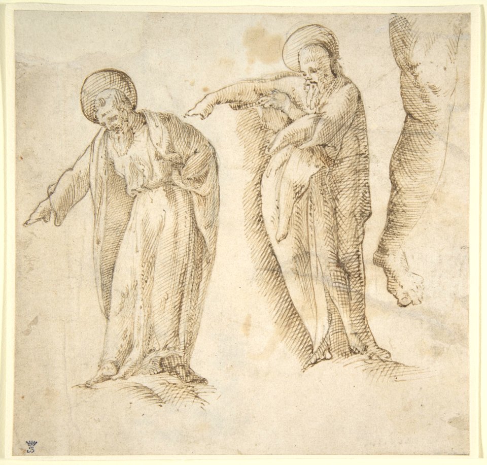 Studies for the Standing Figure of a Bearded Man MET DP802134