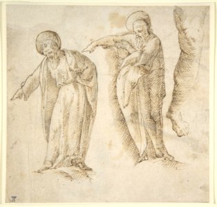 Studies for the Standing Figure of a Bearded Man MET DP802134