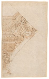 Studies for the trompe-l’oeil decorations of Palazzo Ducale (Palazzo Pitti), Florence MET DP870429