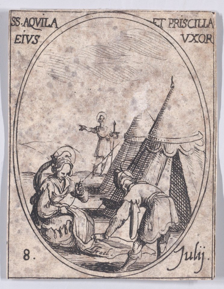 St. Aquila and St. Priscilla, His Wife Met DP891022
