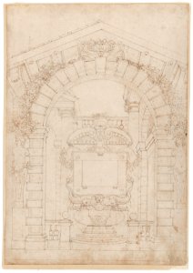 Studies for the trompe-l’oeil decorations of Palazzo Ducale (Palazzo Pitti), Florence MET DP870431