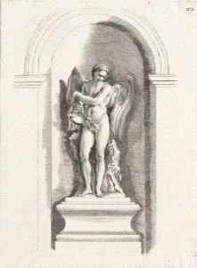 Standing male angel holding an empty bowl and looking down; allegory of Winter; after a bas-relief on the Fontaine des Quatre-Saisons (Paris) MET DP876439