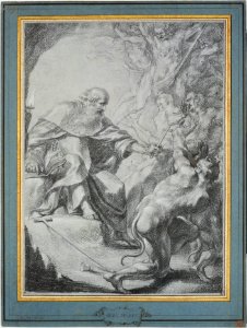 St. Anthony of Egypt Driving Away Devils MET DT6006