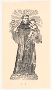 St Anthony of Padua holding the Christ child MET DP869588
