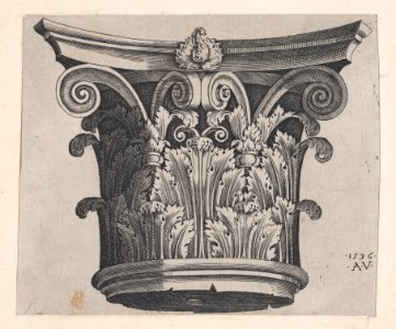 Speculum Romanae Magnificentiae- Corinthian capital MET DP870161