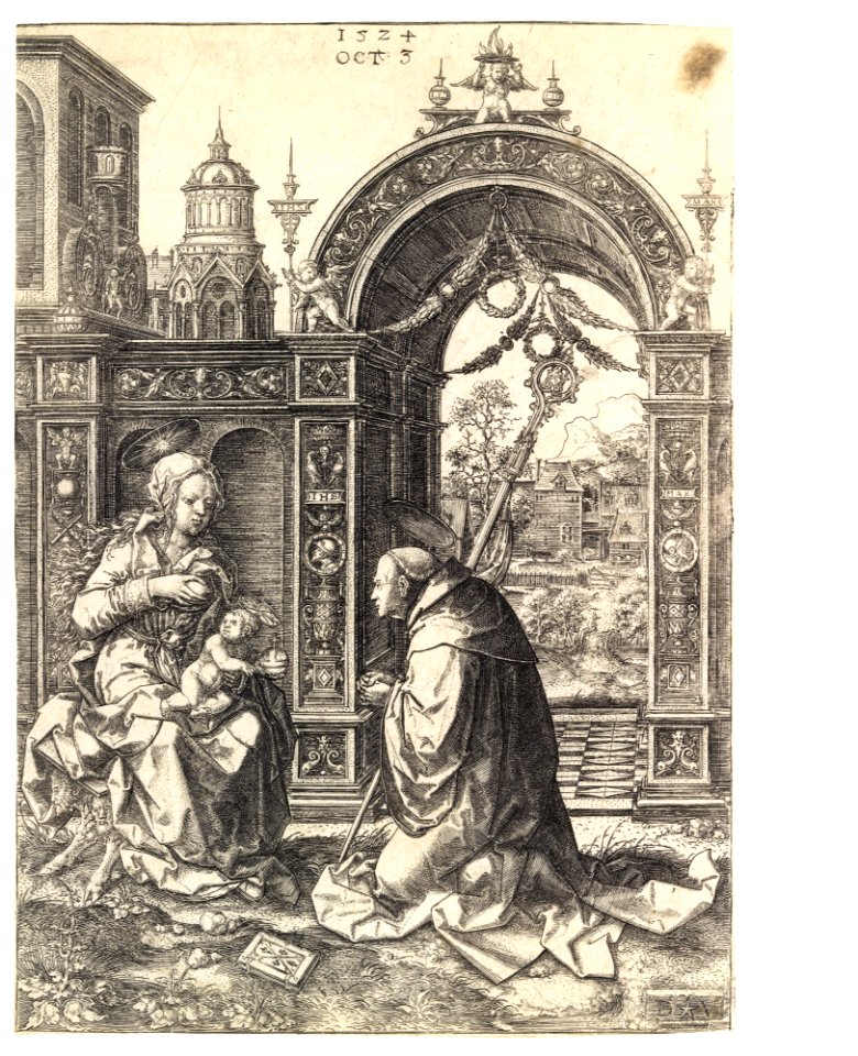 St. Bernard Adoring the Christ Child MET A.22