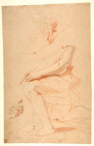 Studies for the Archangel Gabriel (recto and verso) MET DP811917