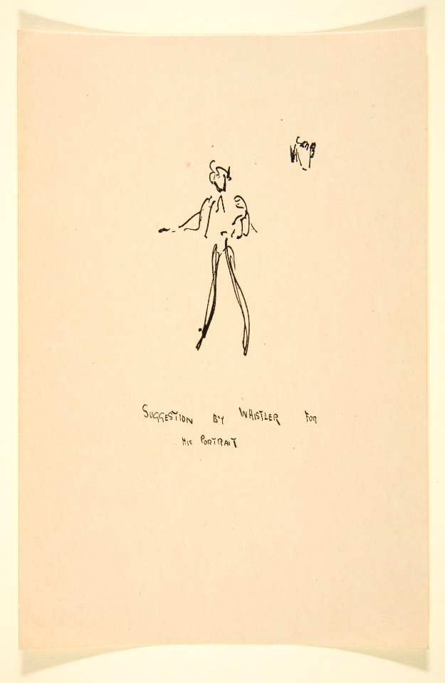 Suggestion by Whistler for his Portrait MET DP814880