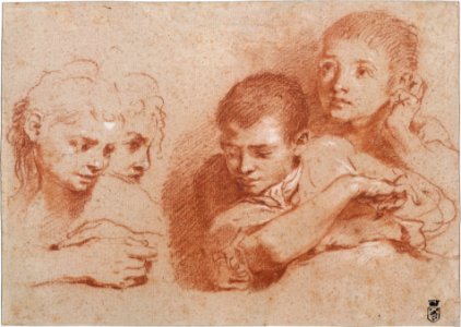 Studies of a Boy and a Girl (recto) Studies of Legs (verso) MET DT11010