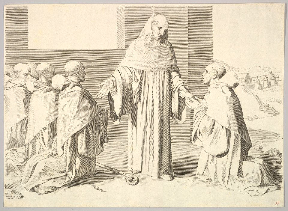 St. Bernard Presenting the Rule MET DP822300