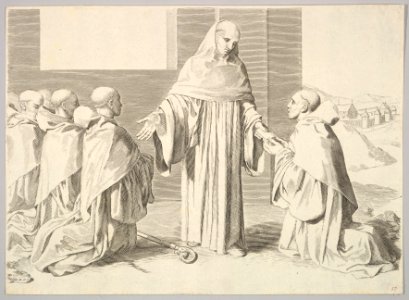 St. Bernard Presenting the Rule MET DP822300