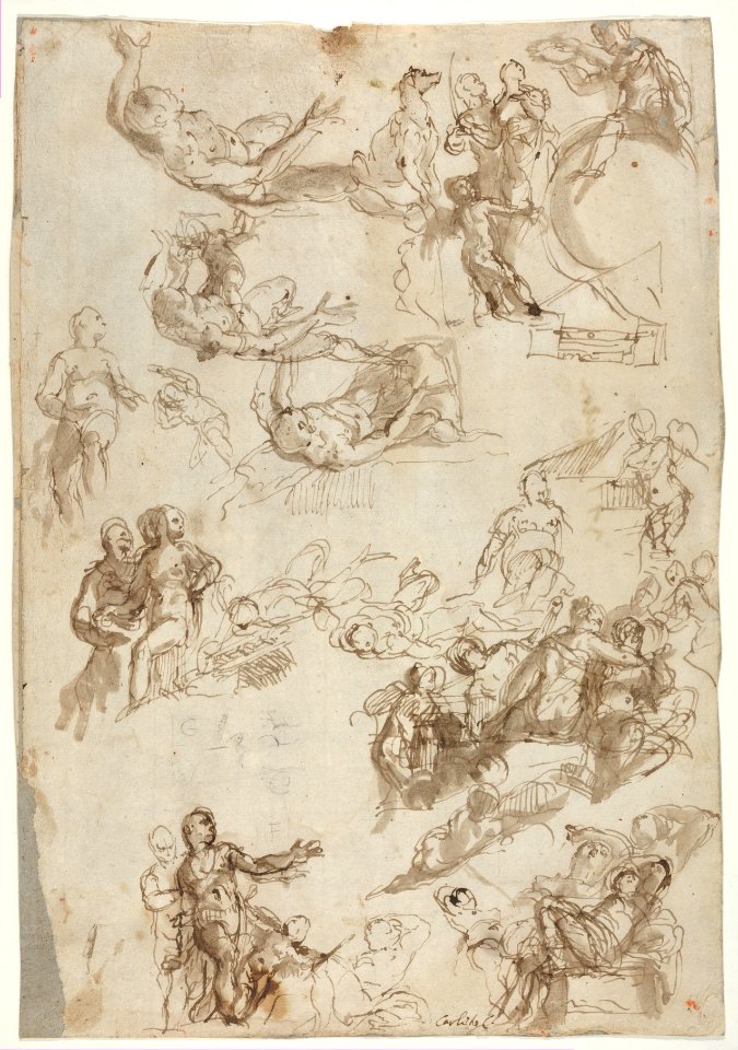 Studies for The Allegories of Love MET DP833598