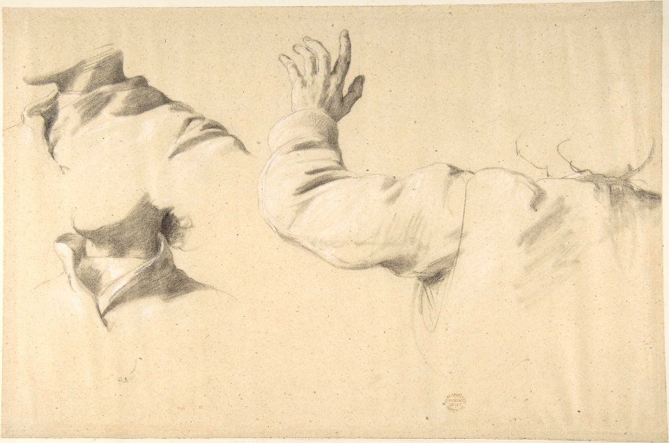 Studies of Drapery in Sleeve and Collars MET DP804715