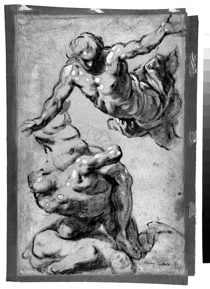 Studies for Four Figures (recto); Composition Sketches for Groupings of Figures on Clouds (verso) MET 021.1r2 54J