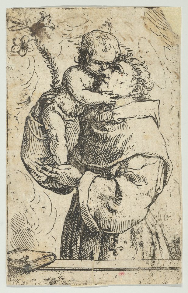 St Antony of Padua embracing the Christ Child MET DP853467