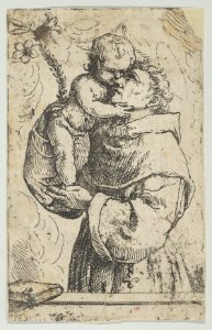 St Antony of Padua embracing the Christ Child MET DP853467