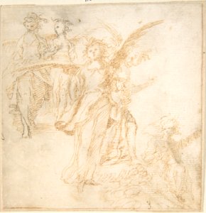 Studies for Figures of Five Angels MET DP800523