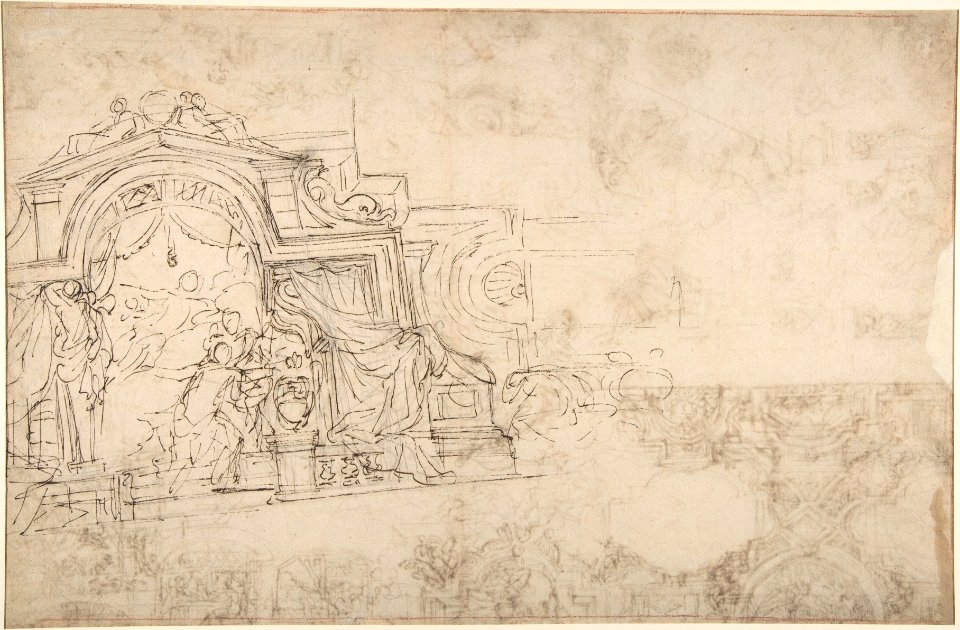 Studies for a Ceiling (recto and verso) MET DP810303