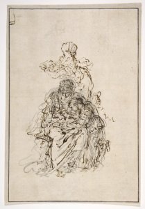 Studies for an Education of the Virgin- Saint Anne Teaching the Virgin to Read MET DP811364