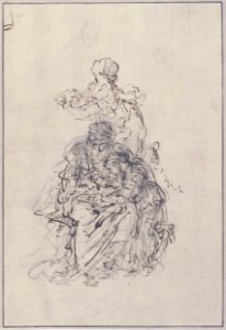 Studies for an Education of the Virgin- Saint Anne Teaching the Virgin to Read MET 67.15