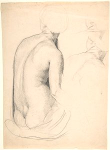Studies of a Seated Woman from Behind MET DP803688